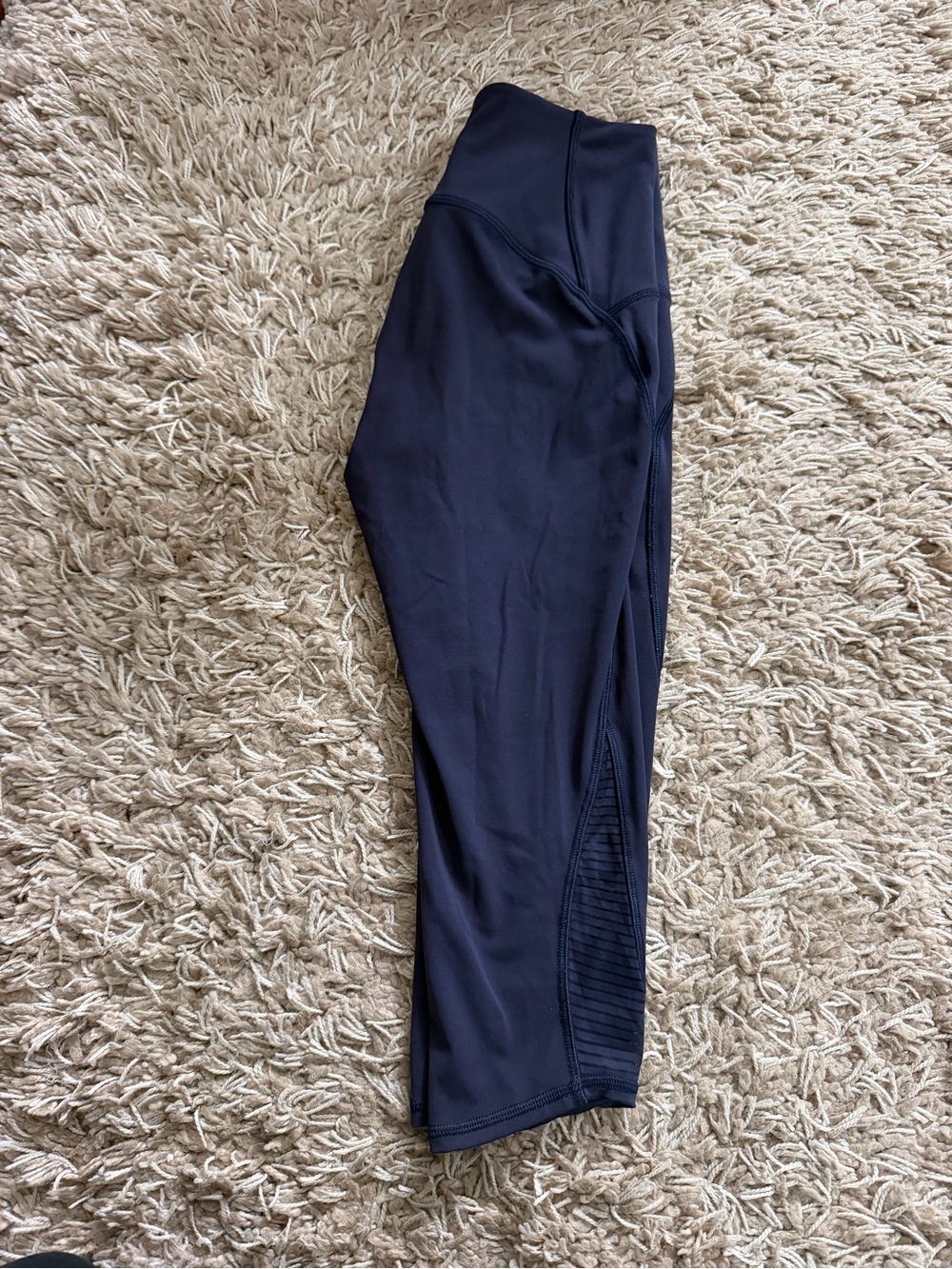 lululemon Never Still Crop *21" Leggings, Navy Blue, size 4